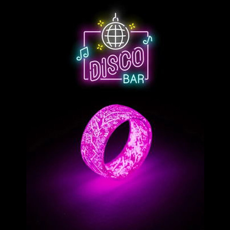 3UMeter New Design Luminous Ring Finger Ring Fashion Multicolor Men Rings Romantic  Glow Ring For Women And Men Ring Gift