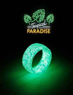 3UMeter New Design Luminous Ring Finger Ring Fashion Multicolor Men Rings Romantic  Glow Ring For Women And Men Ring Gift