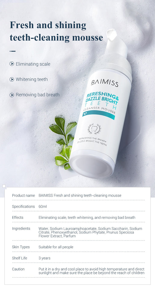 Tooth-Cleaning Mousse Toothpaste