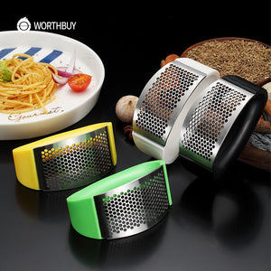 Stainless Steel Garlic Crusher