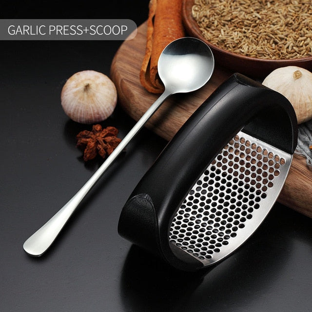 Stainless Steel Garlic Crusher