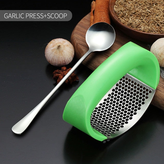 Stainless Steel Garlic Crusher
