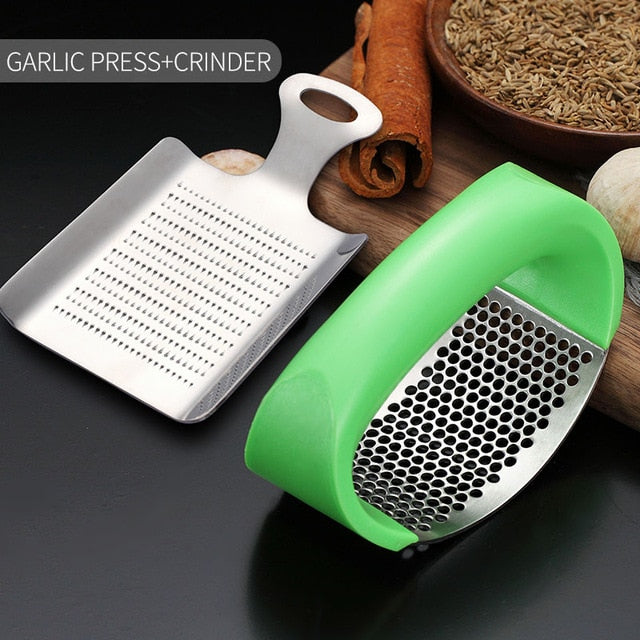 Stainless Steel Garlic Crusher