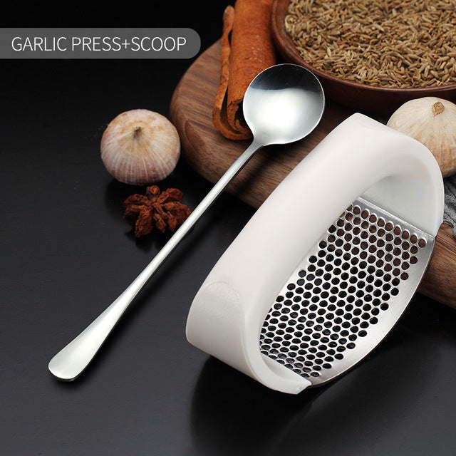 Stainless Steel Garlic Crusher