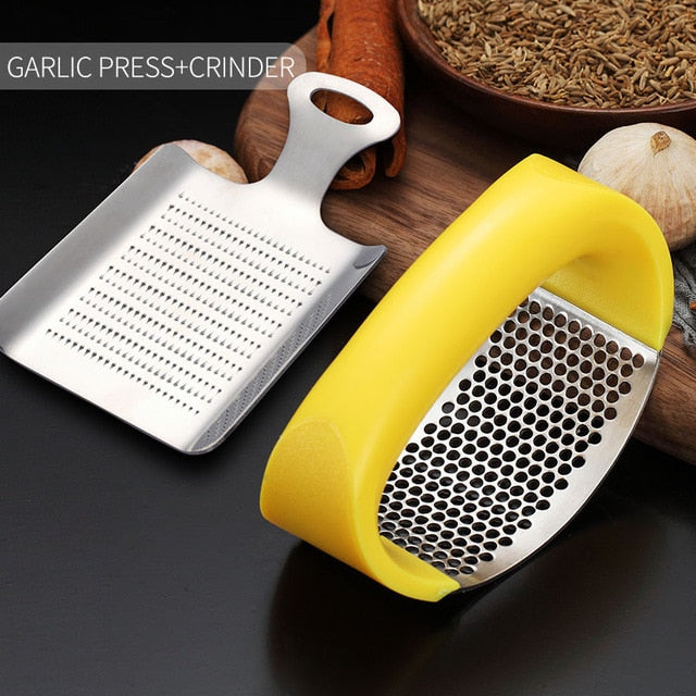 Stainless Steel Garlic Crusher